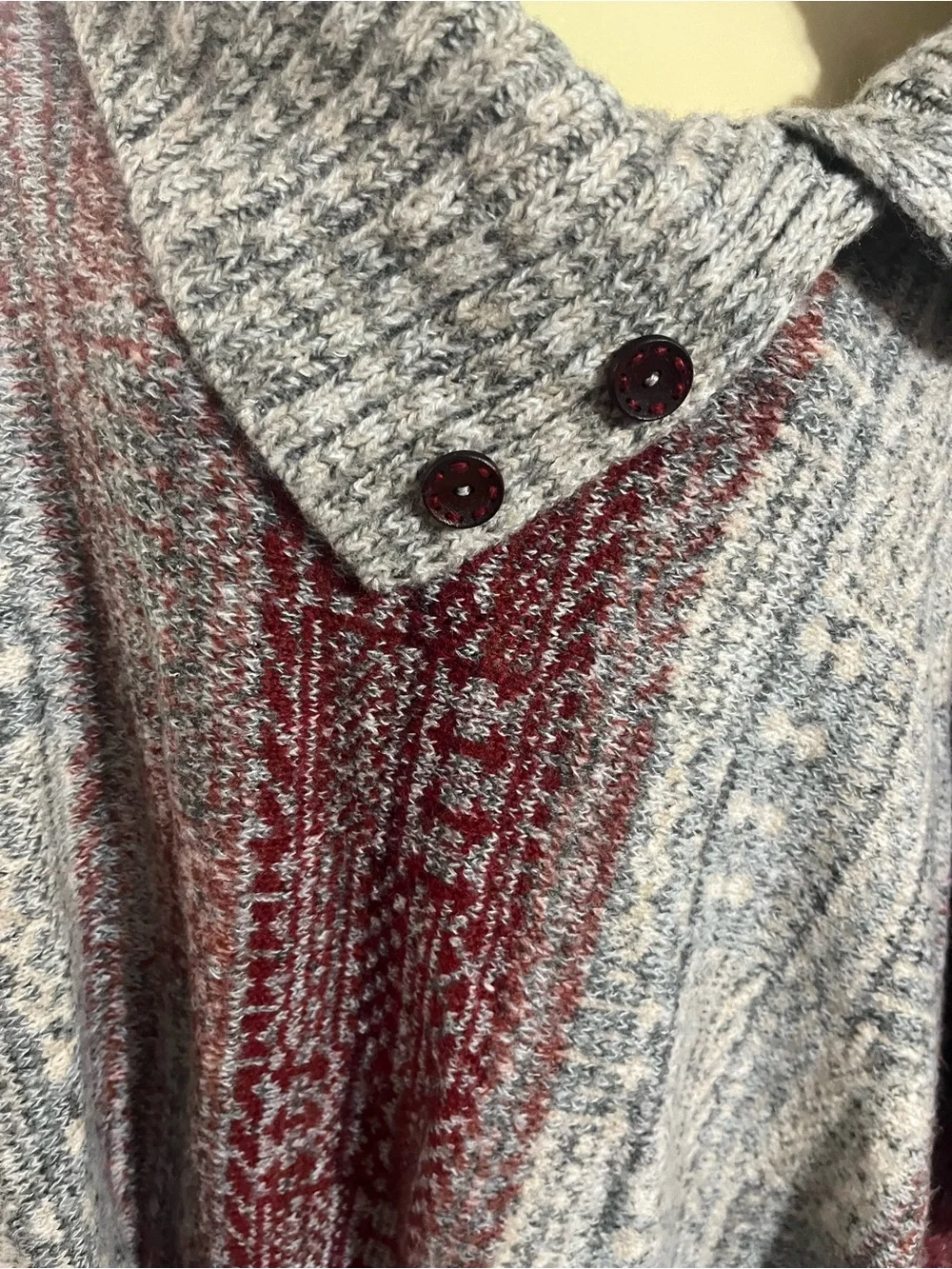 Free People Willow Diamond Knit Poncho